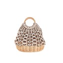 Borsa donna in bambu & tessuto a mano - BO1700