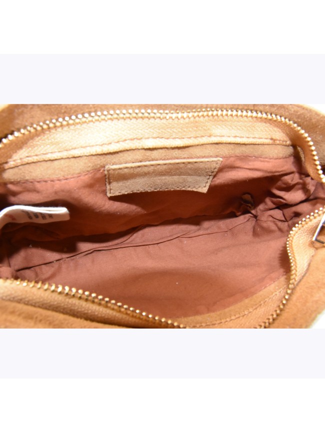 Leather fur shoulder bag - BO001