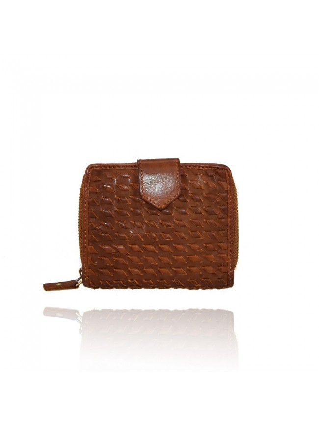 Portafoglio in pelle effetto vintage...