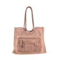 Borsa  da spalla in pelle effetto vintage - NZ58864