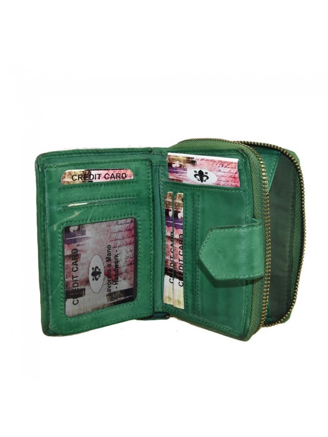 Woman washed leather wallet - 1207