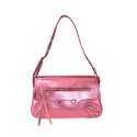 Borsa a spalla donna in pelle con borchie - FB36839