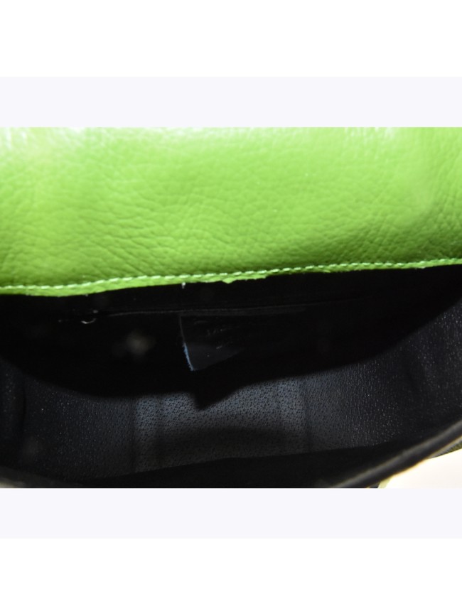 Leather bag with shoulder strap -...