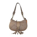 Woman vintage leather hand & shoulder bag - NW42846