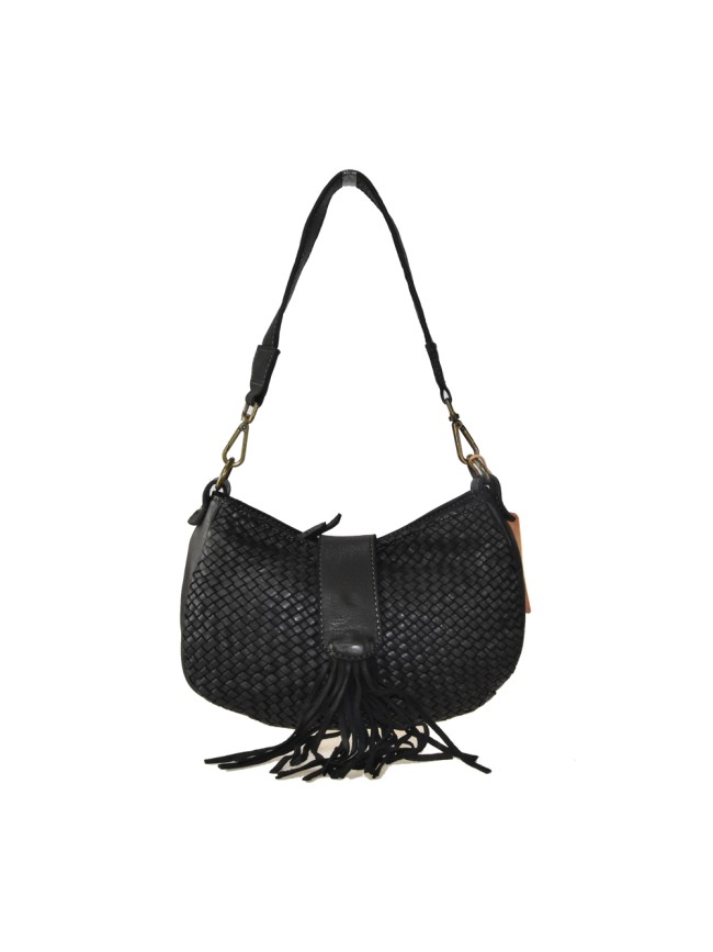 Woman vintage leather hand & shoulder...