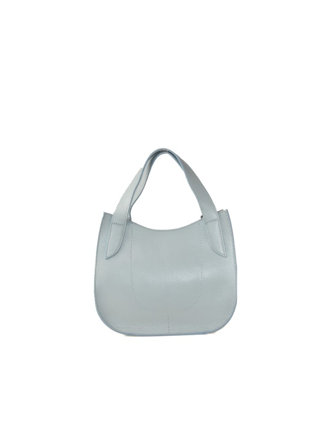 Leather bag with shoulder strap -...