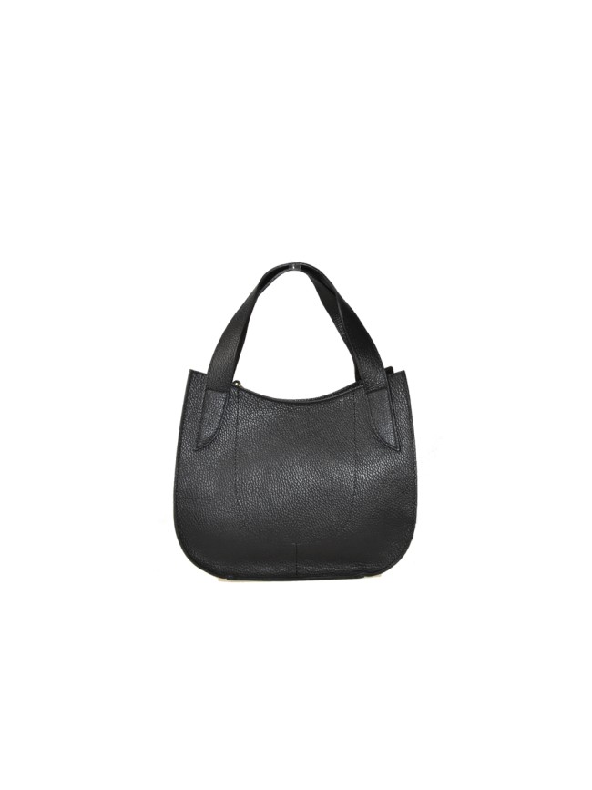 Leather bag with shoulder strap -...