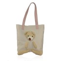 Borsa a spalla donna in tessuto con accessorio - OS28831