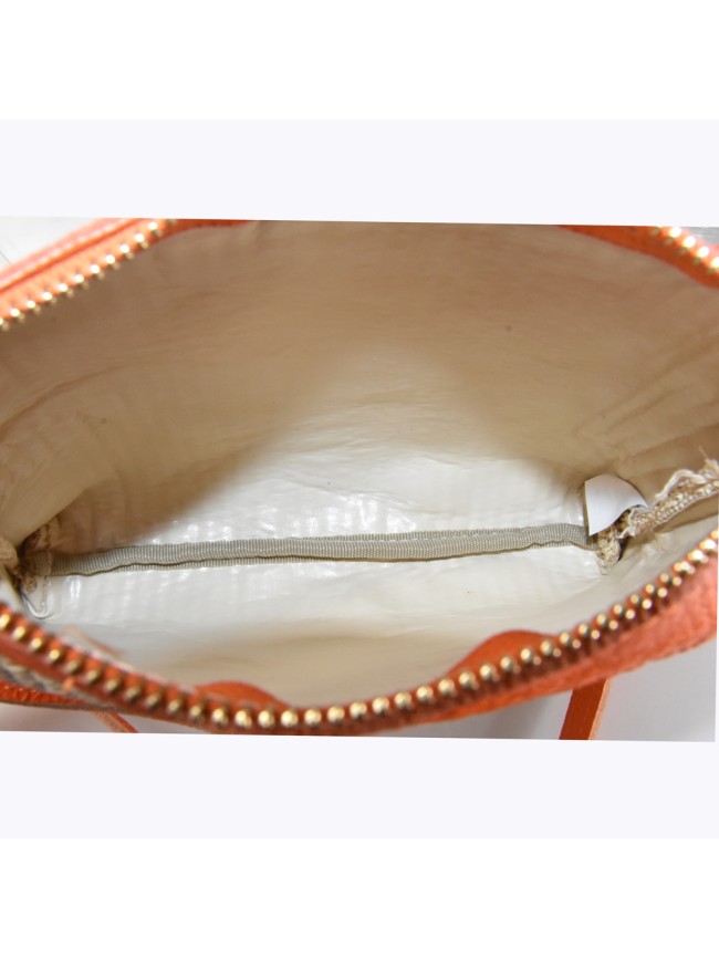 Woman textile shoulder bag - pochette...