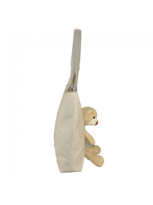 Borsa a spalla donna in tessuto con...