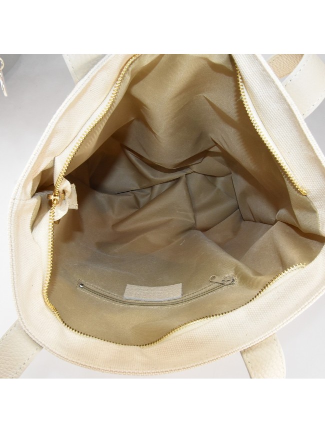 Borsa a spalla donna in tessuto con...