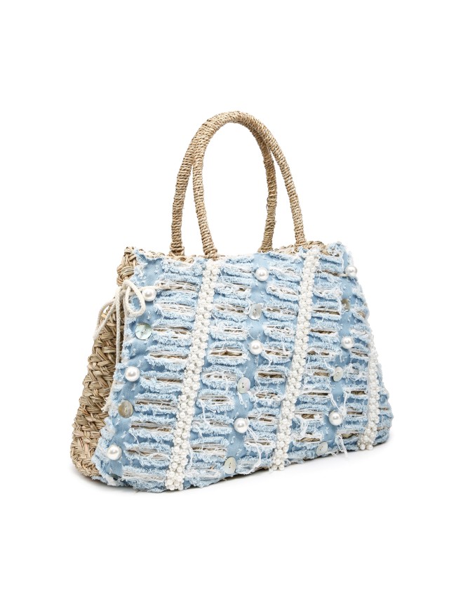 Woman straw beach bag - 80302