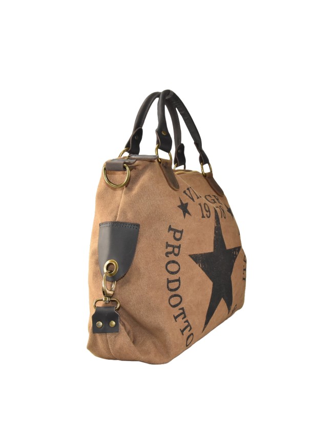 Woman Kanvas shoulder bag 100% made...