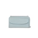 Woman leather wallet with shoulder strap made Italy - TP16818