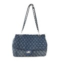 Borsa a spalla donna in jeans con tracolla in catena - PH4059