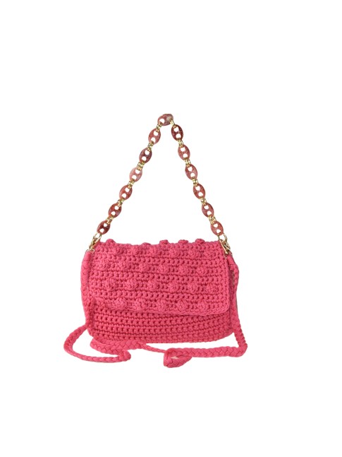 Woman textile shoulder bag...
