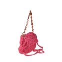 Woman textile shoulder bag - H02303