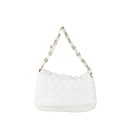 Woman textile shoulder bag - H02303