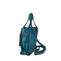 Woman vintage leather hand & shoulder bag - YN35838