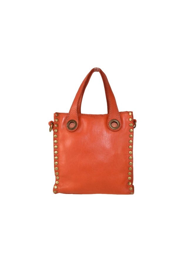 Woman vintage leather hand & shoulder...