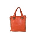 Woman vintage leather hand & shoulder bag - YN35838