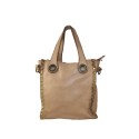 Woman vintage leather hand & shoulder bag - YN35838