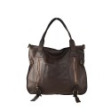 Borsa donna a spalla in vera pelle vintage - SS52857