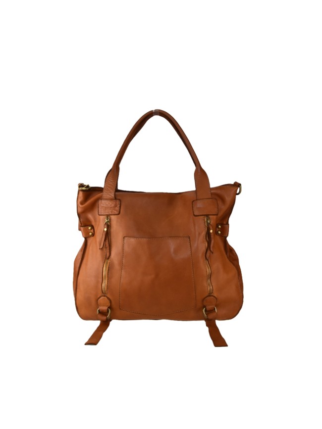 Borsa donna a spalla in vera pelle vintage - SS52857