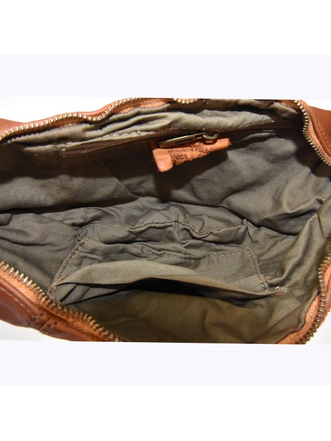 Woman vintage leather hand & shoulder...