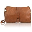 Woman washed leather pochette - AY49854