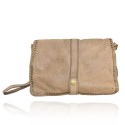 Woman washed leather pochette - AY49854