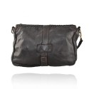 Woman washed leather pochette - IY49854
