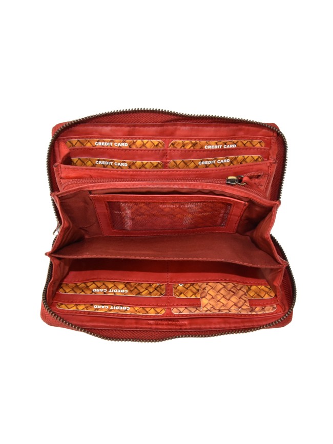 Woman washed leather wallet - 1458