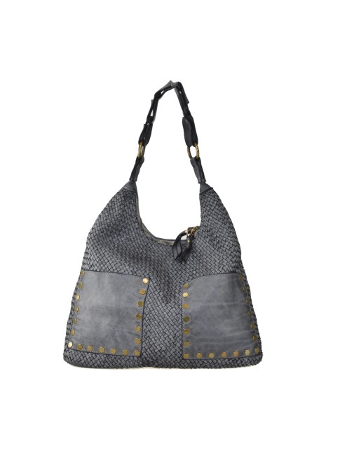 Woman washed leather bag -...