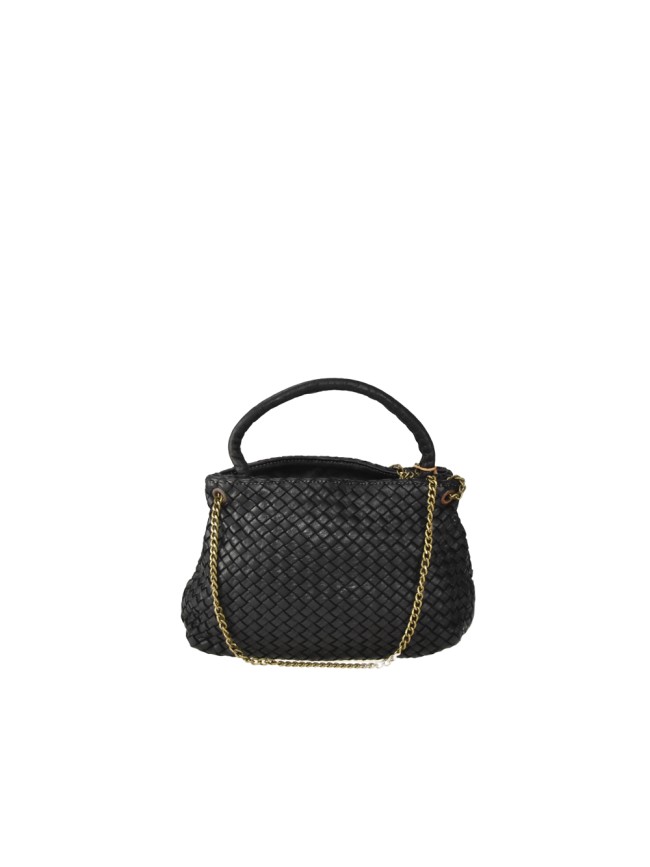 Borsa a mano  in pelle vintage intrecciato con tracolla - YC49854