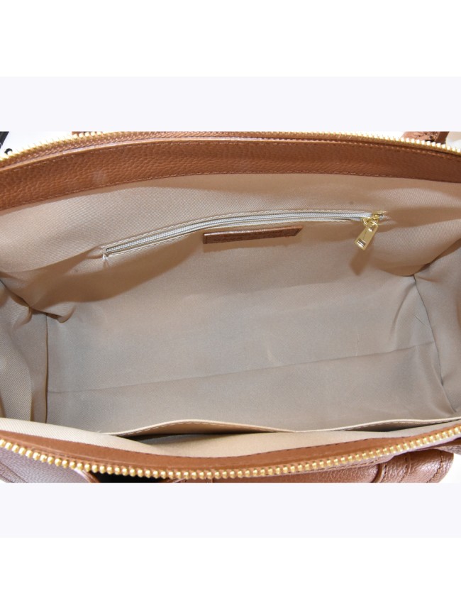 Borsa a mano  in pelle con tracolla -...