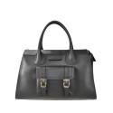 Leather handbag with shoulder strap - CO55861