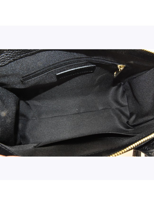 Borsa a mano  in pelle con tracolla -...