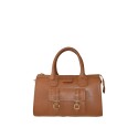 Leather handbag with shoulder strap - CH42846