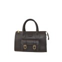 Leather handbag with shoulder strap - CH42846