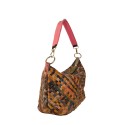 Borsa in pelle patchwork intrecciato - 2990