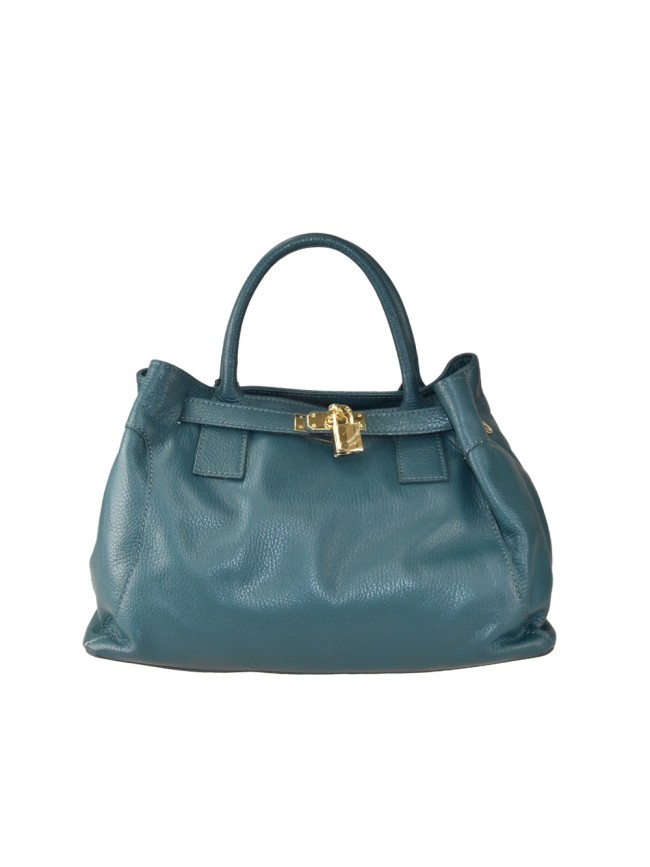 Leather bag with shoulder strap -...