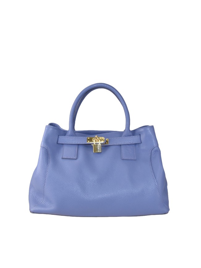 Leather bag with shoulder strap -...