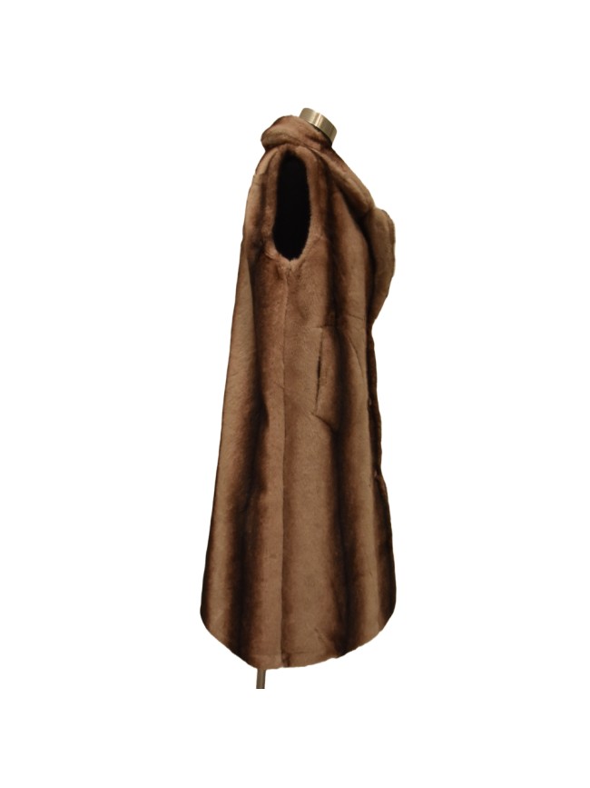 Synthetic fur doubleface gilet - GE246