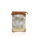 Woman leather mobile pochette - LS17819