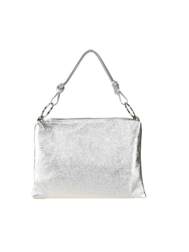 Woman leather pochette 100% made...