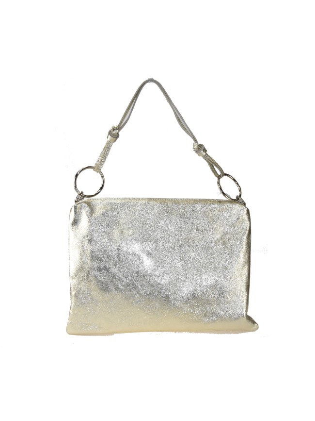 Woman leather pochette 100% made...