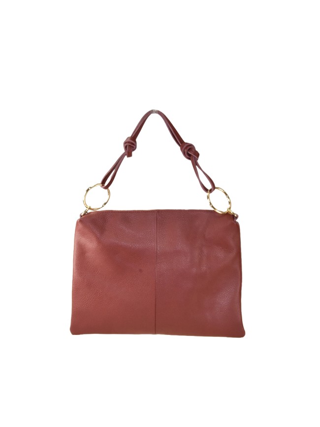 Woman leather pochette 100% made...