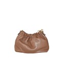 Woman leather hand bag with shoulder chain strap - CM16818
