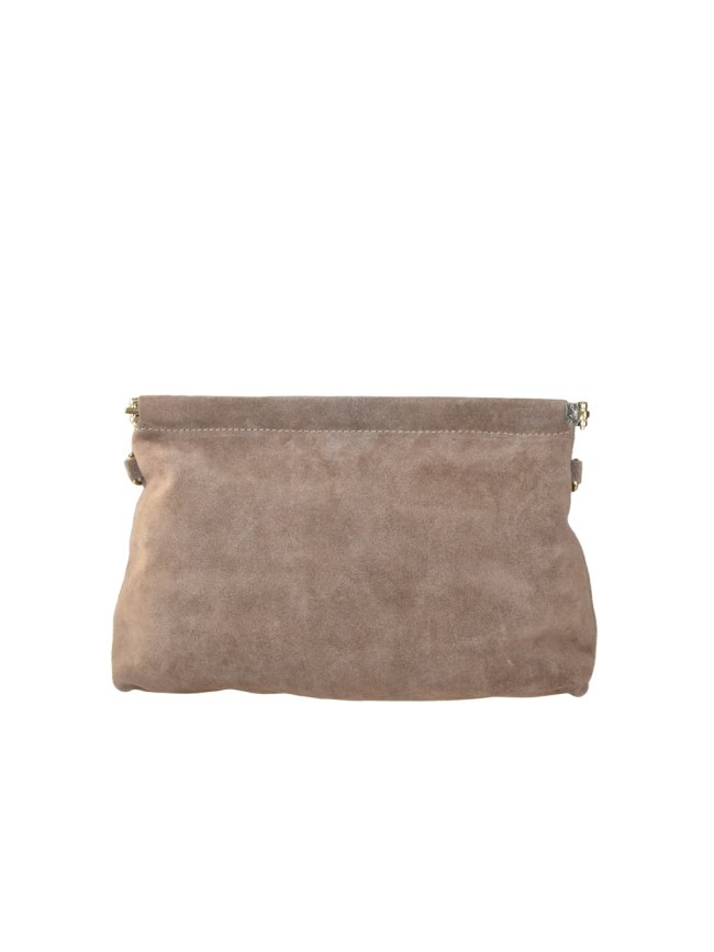 Leather handbag with shoulder strap -...